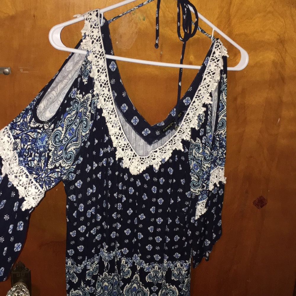 Open shoulder blouse